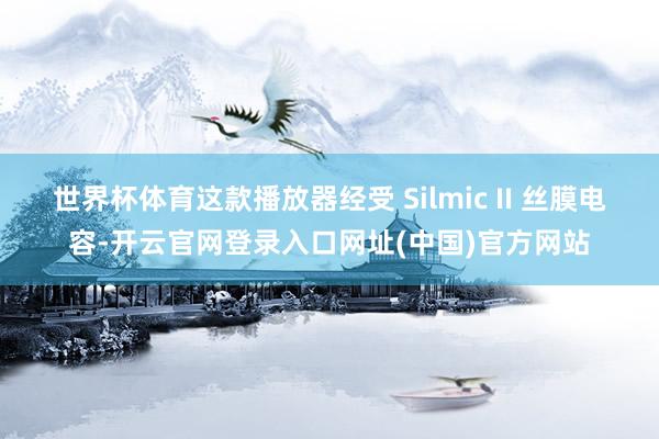 世界杯体育这款播放器经受 Silmic II 丝膜电容-开云官网登录入口网址(中国)官方网站